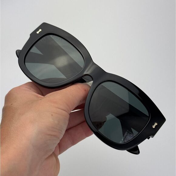 NEW Gucci Sunglasses GG1110S 001 Black Smoke Unisex Authentic - Picture 11 of 14